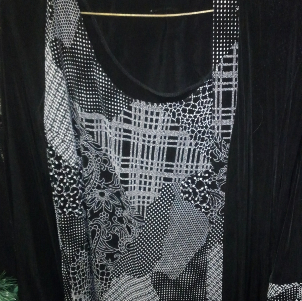 Jacket with blouse attached